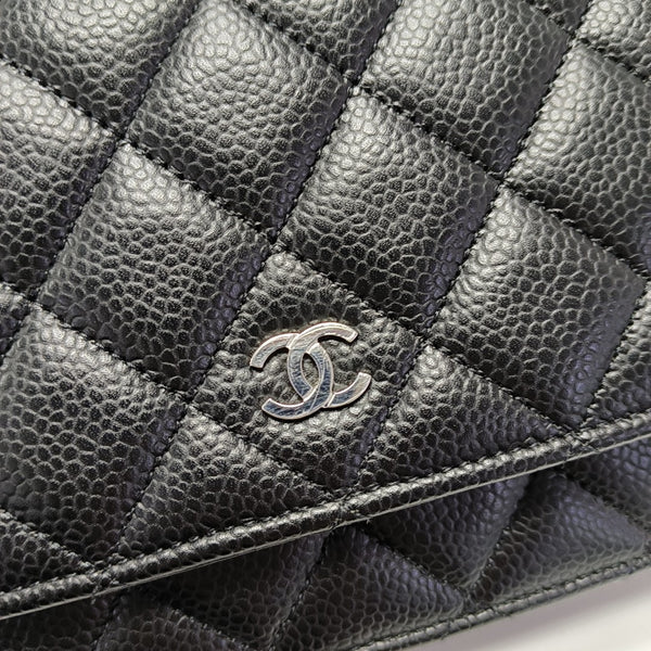 WOC Quilted Grained Calfskin Black