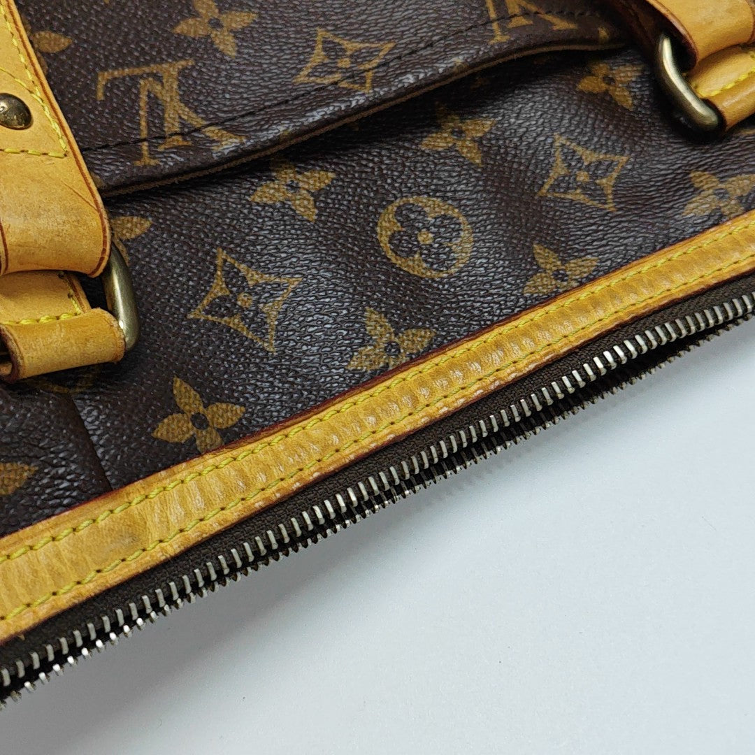 ODEON GM Monogram Coated Canvas Brown