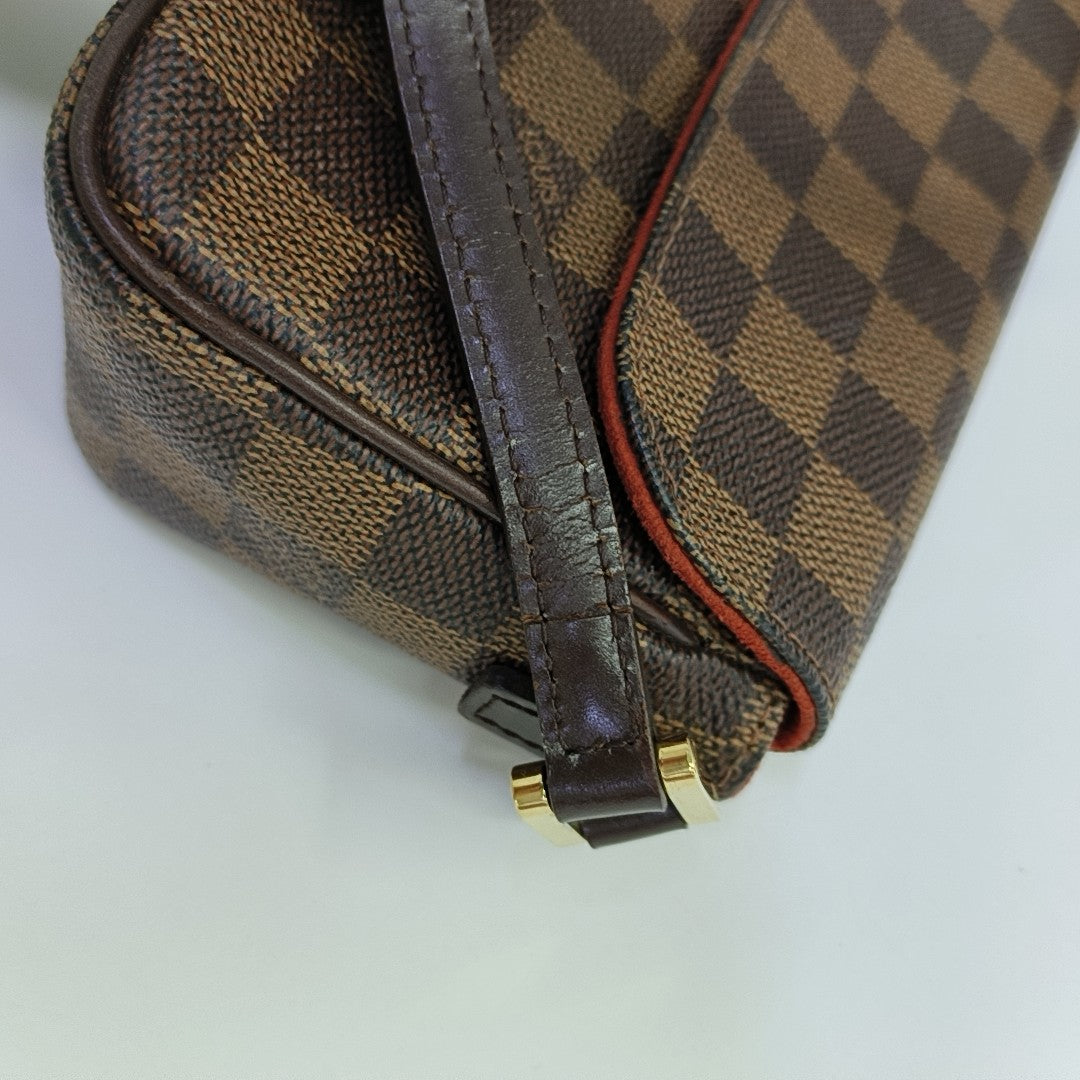 RECOLETA Damier Ebene Coated Canvas Brown