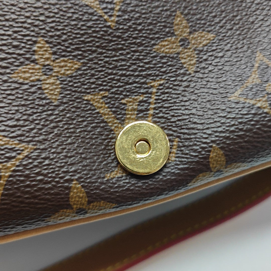 DIANE Monogram Coated Canvas Brown