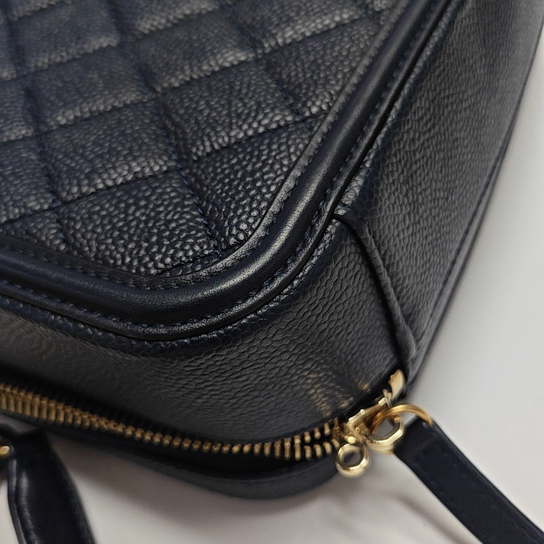 FILIGREE Medium Quilted Grained Calfskin Blue