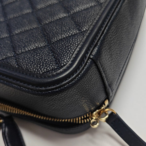 FILIGREE Medium Quilted Grained Calfskin Blue