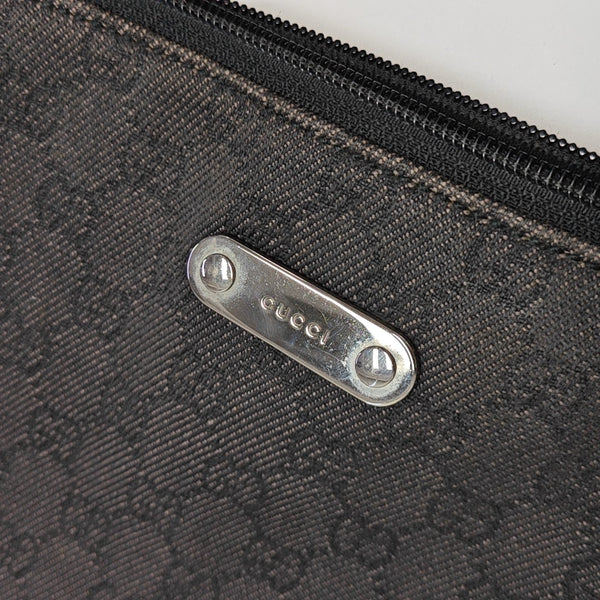 Monogram Canvas Shoulder Bag Black