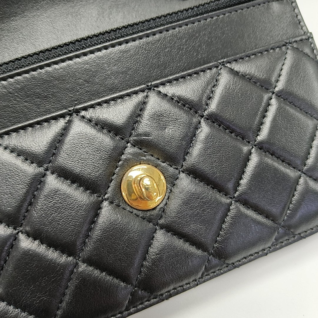 TRENDY CC Quilted Lambskin Black