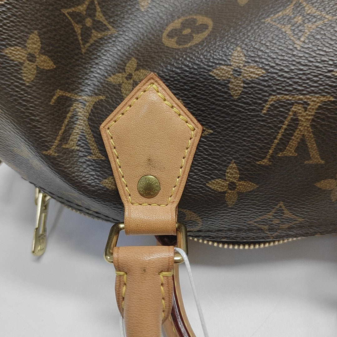SPEEDY 25 Monogram Coated Canvas Brown