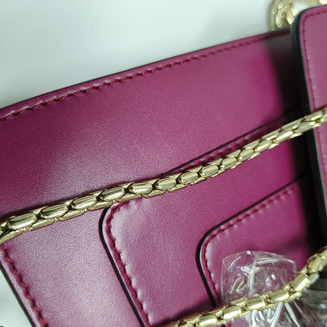 SERPENTI FOREVER Small Calfskin Red