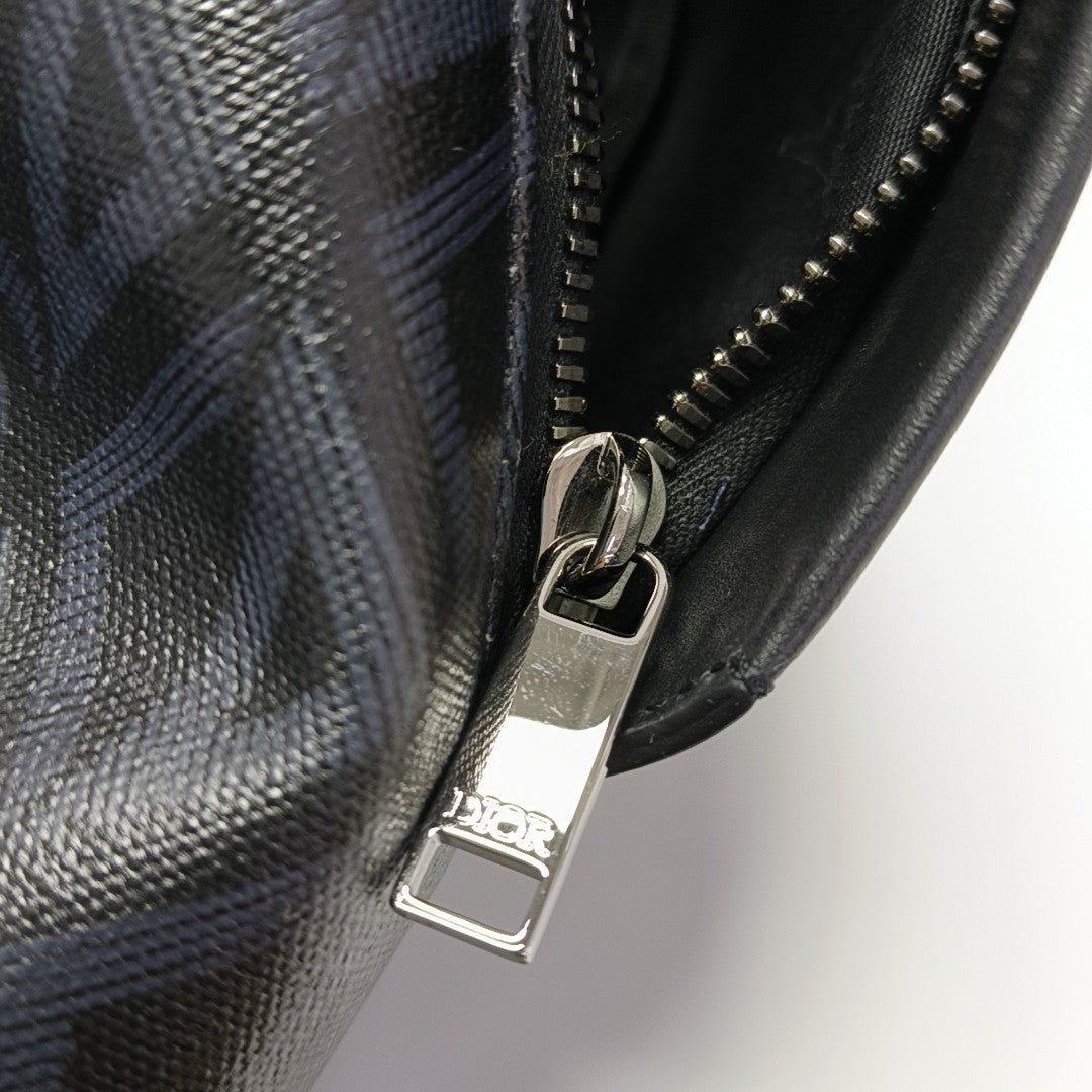 Rider Oblique Coated Canvas Black