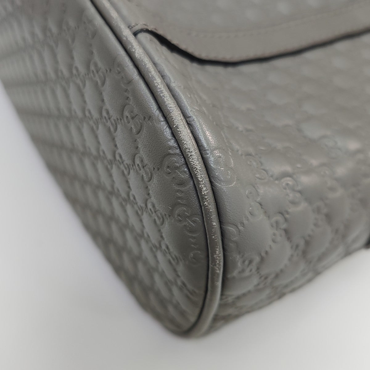 Microguccissima Monogram Calfskin Gray