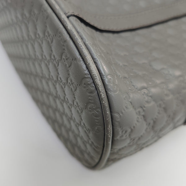 Microguccissima Monogram Calfskin Gray