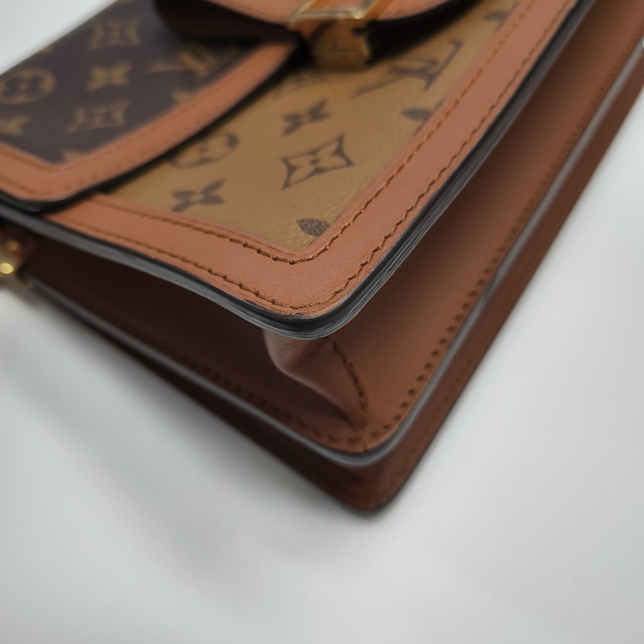 DAUPHINE MM Monogram Coated Canvas Brown