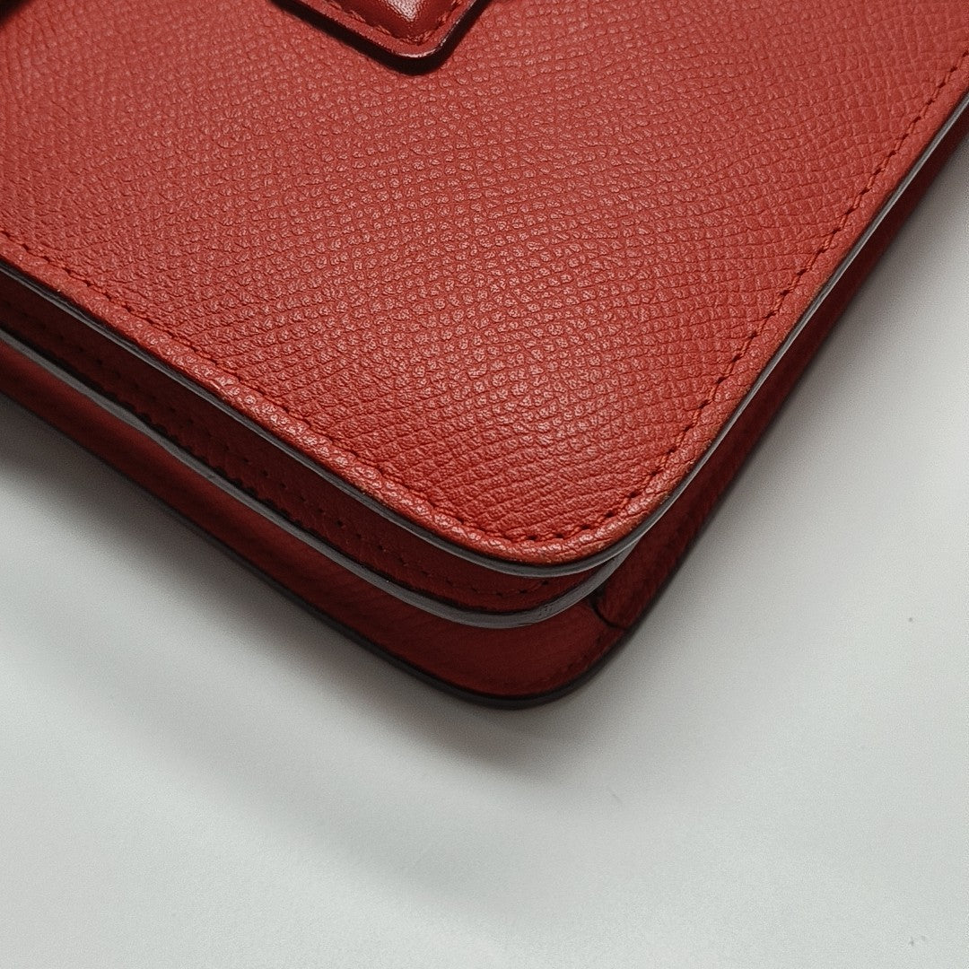 SYMMETRICAL Calfskin Red