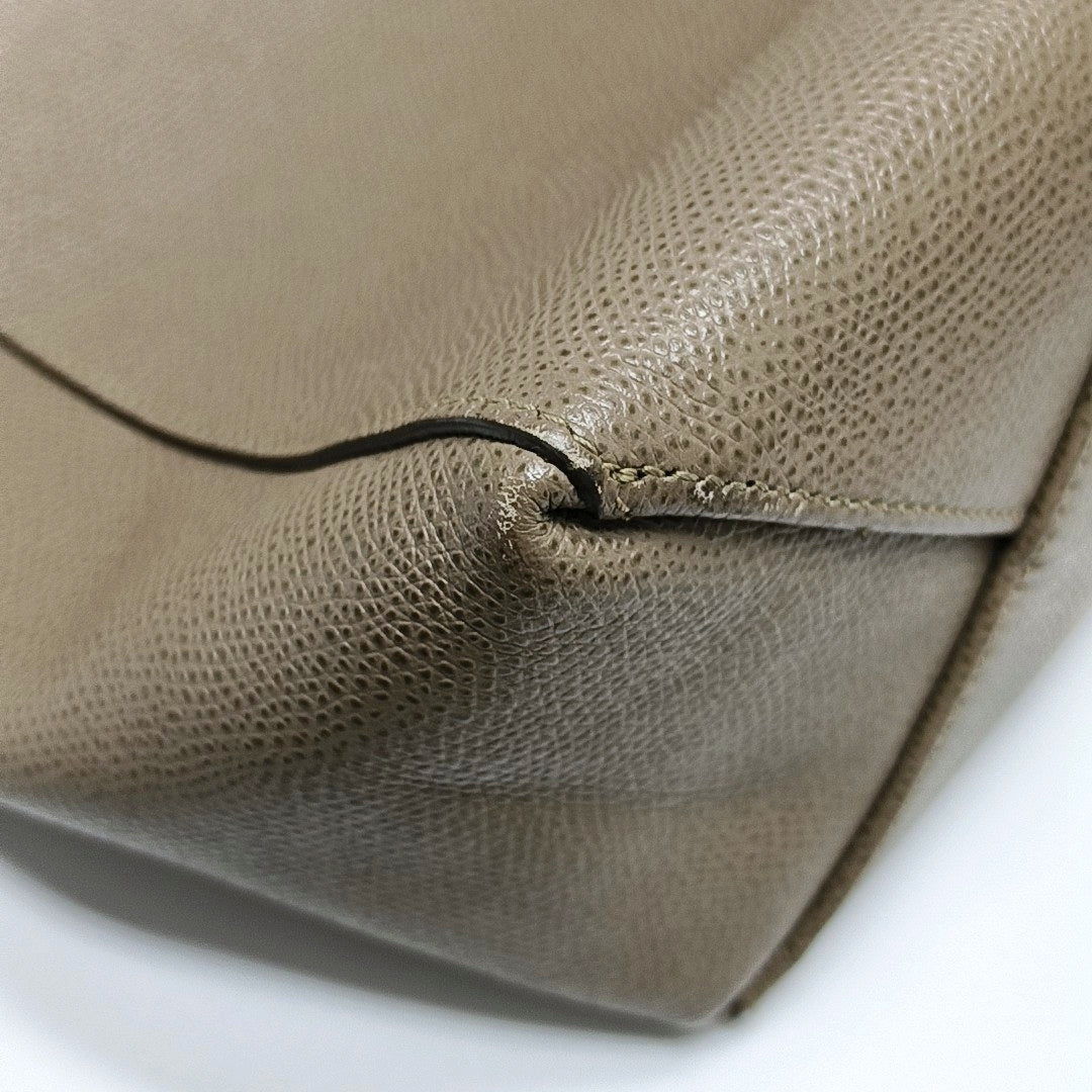 Authenticated pre-owned  CABAS Small Calfskin Grey - Tote Bag at Looply
