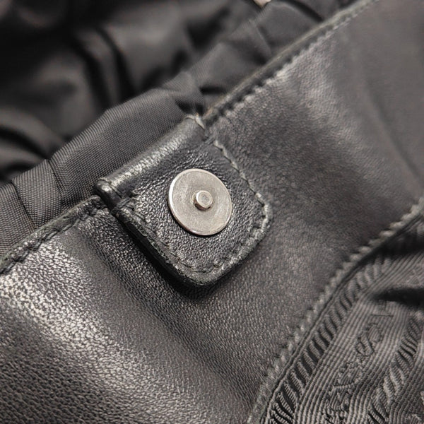 Gaufre Quilted Nylon Black