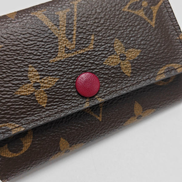 Monogram Coated Canvas Key Pouch Brown