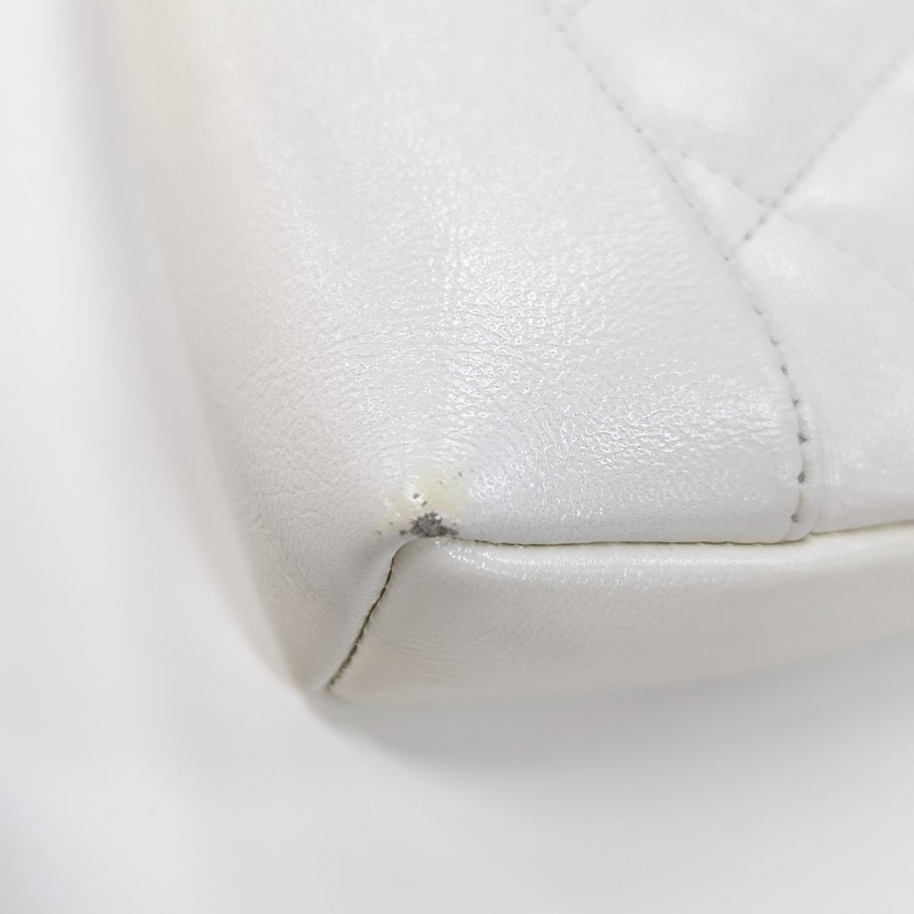 CHANEL 31 Mini Quilted Lambskin White