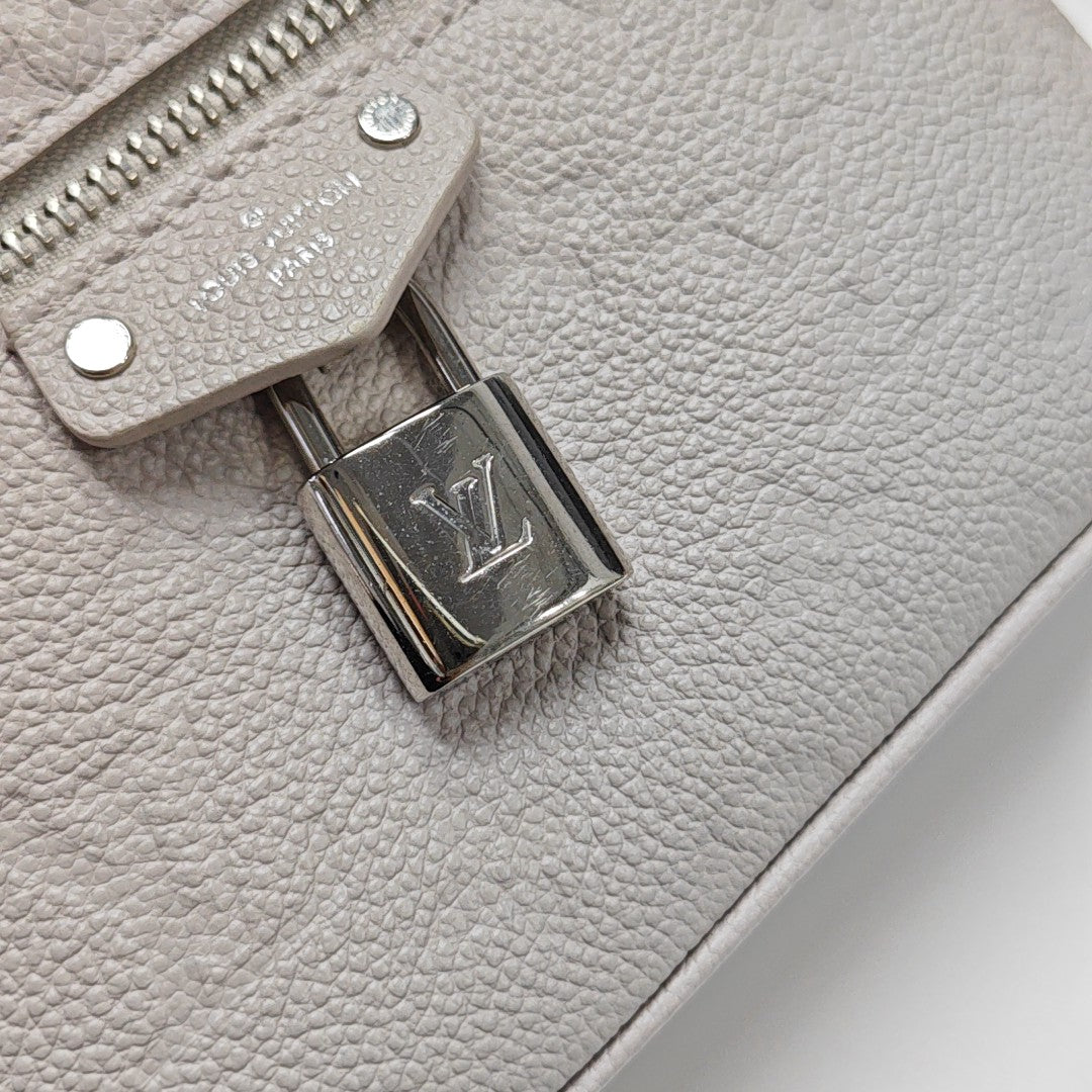 Vanity Chain Pouch Mini Monogram Calfskin Gray