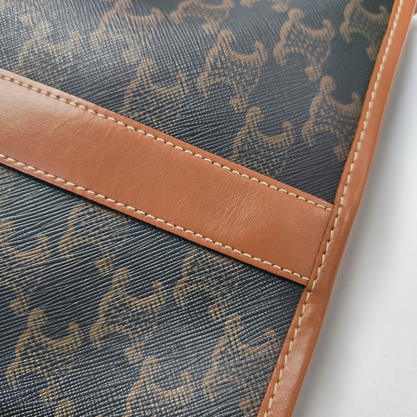 TRIOMPHE CANVAS Small Coated Canvas Brown