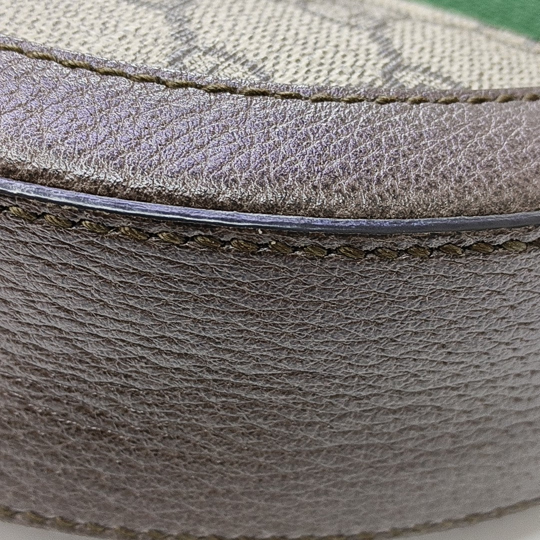 Ophidia Mini Monogram Coated Canvas Beige