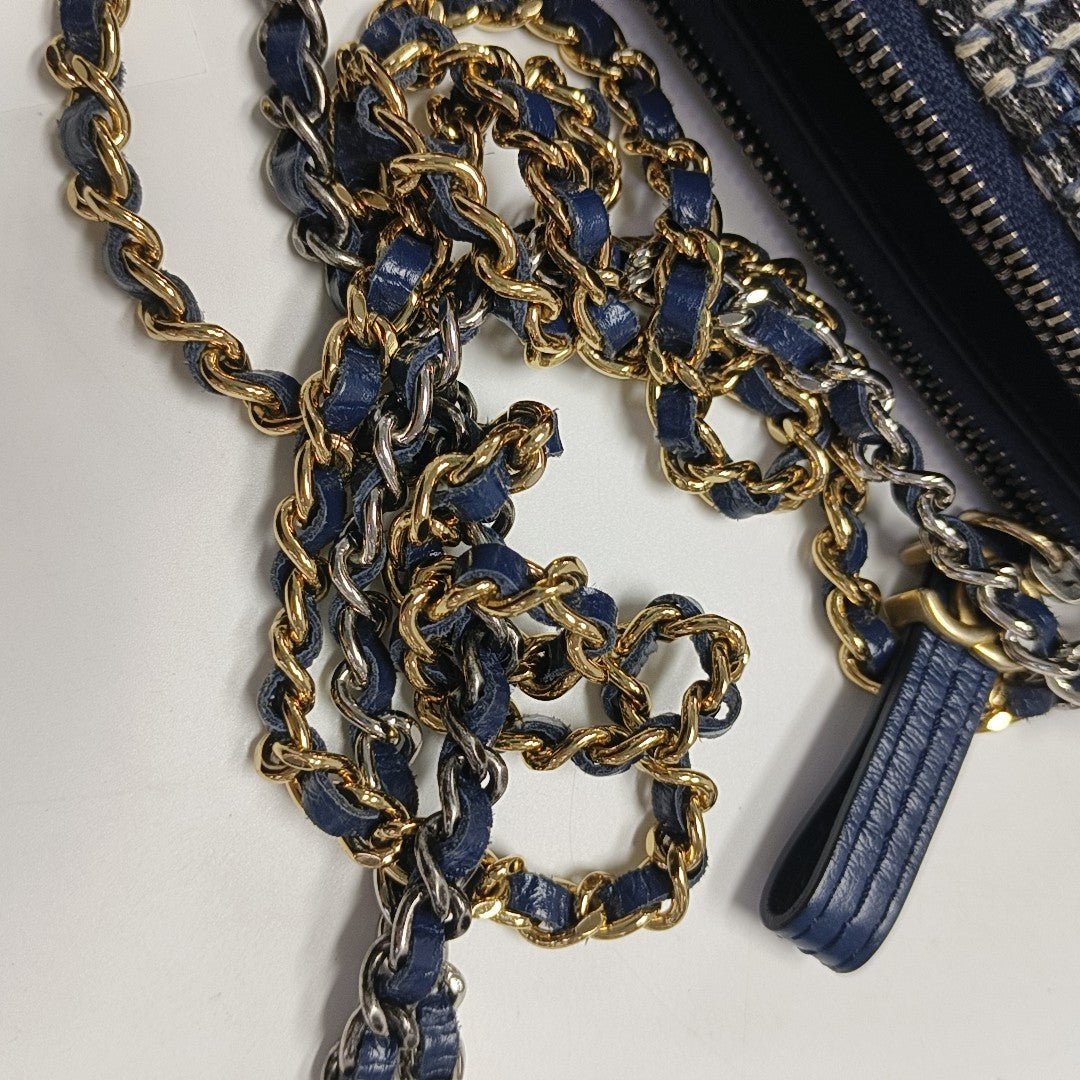 GABRIELLE Mini Quilted Calfskin Blue