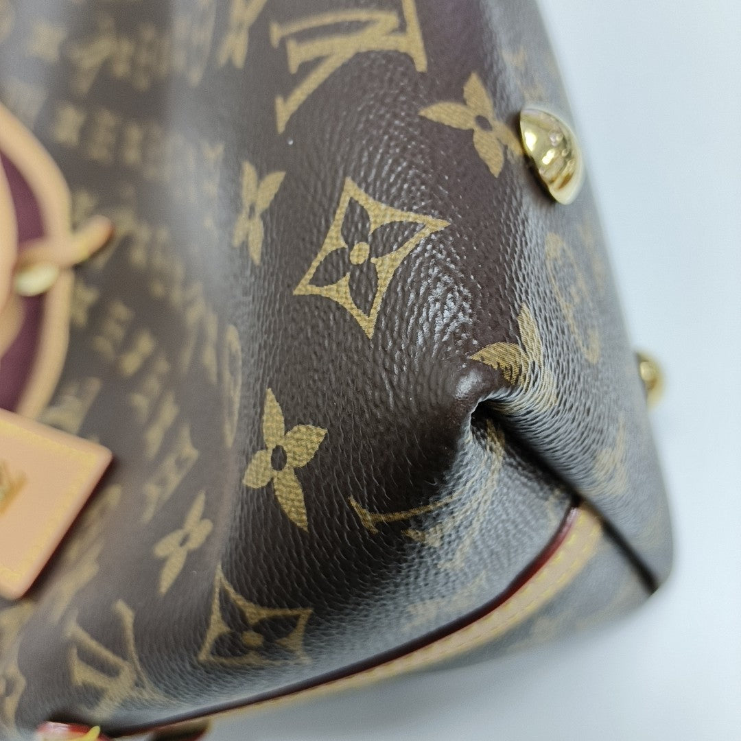 CARRYALL PM Monogram Coated Canvas Brown