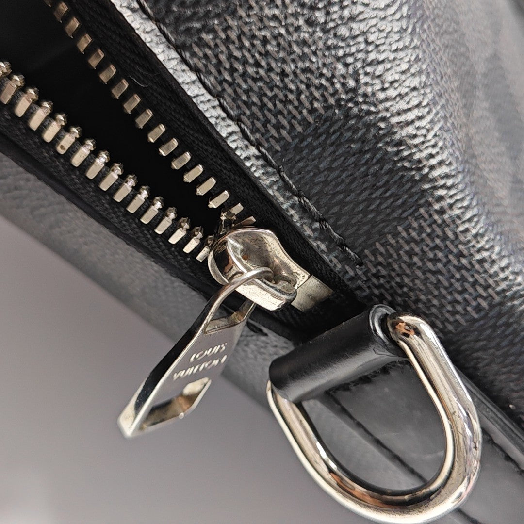 PORTE-DOCUMENTS Damier Graphite Coated Canvas Black