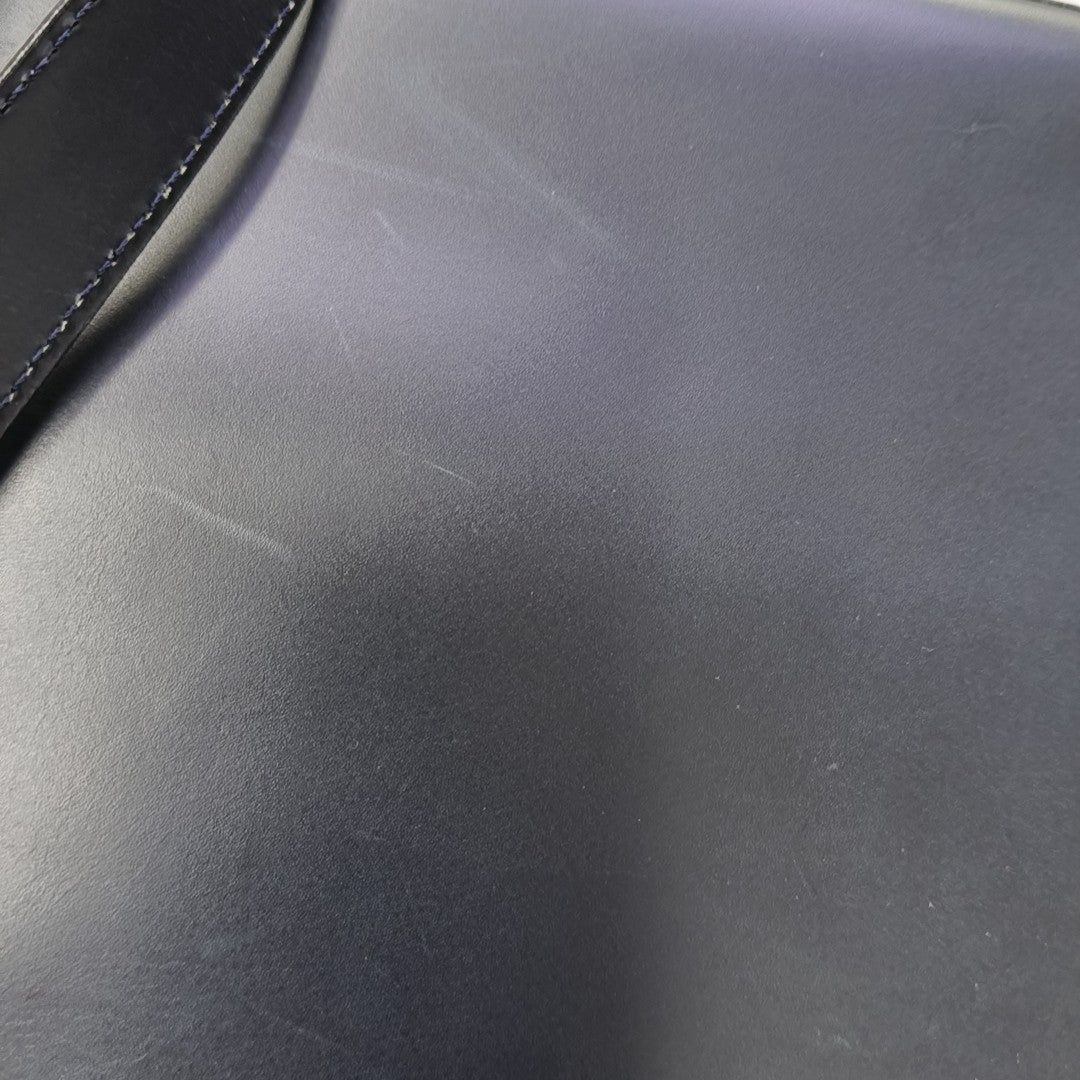 Calfskin Shoulder Bag Blue