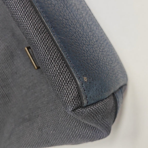 Fabric Shoulder Bag Blue
