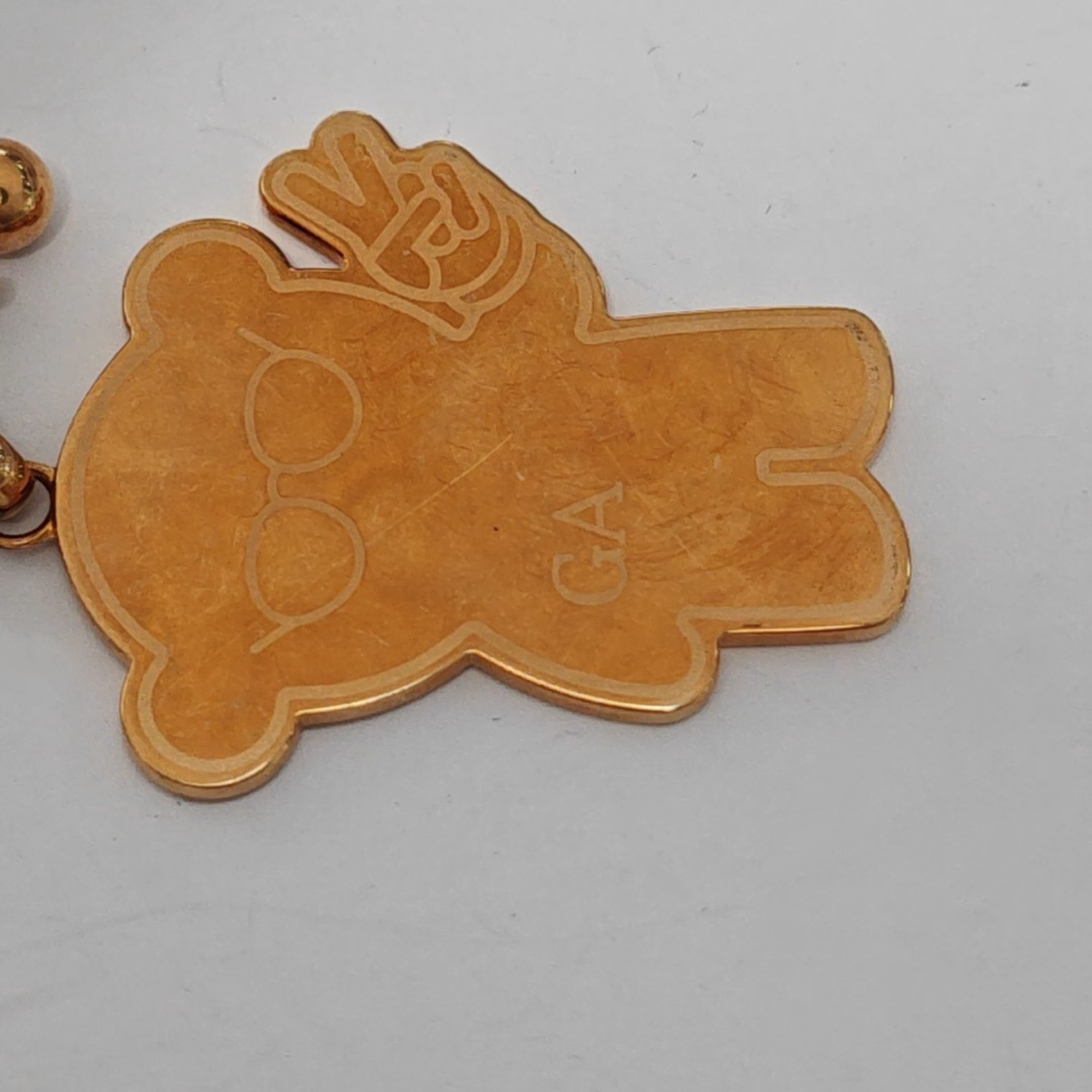 Metal Bag Charm Rose Gold