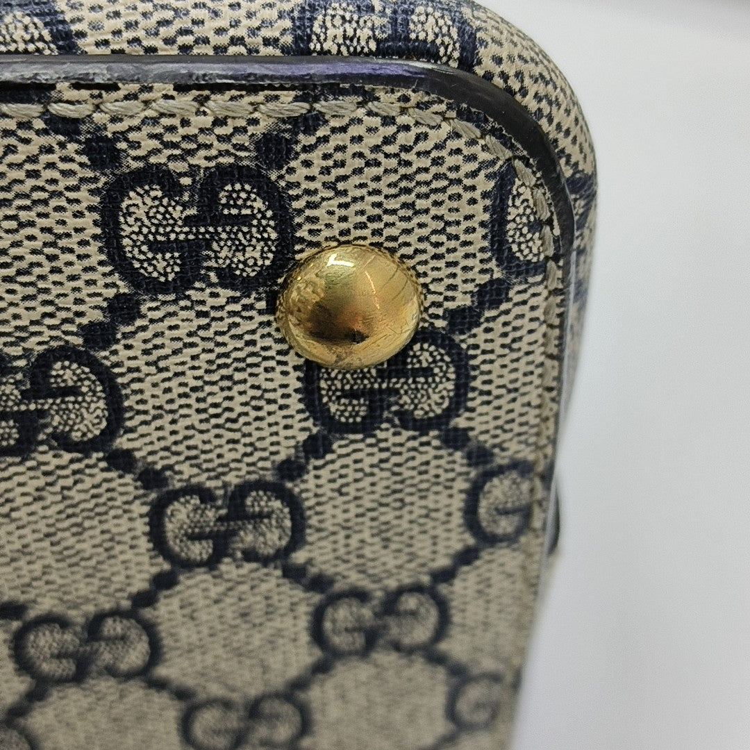 GG Blooms Monogram Coated Canvas Beige