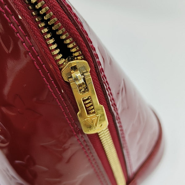 ALMA PM Monogram Patent Leather Red