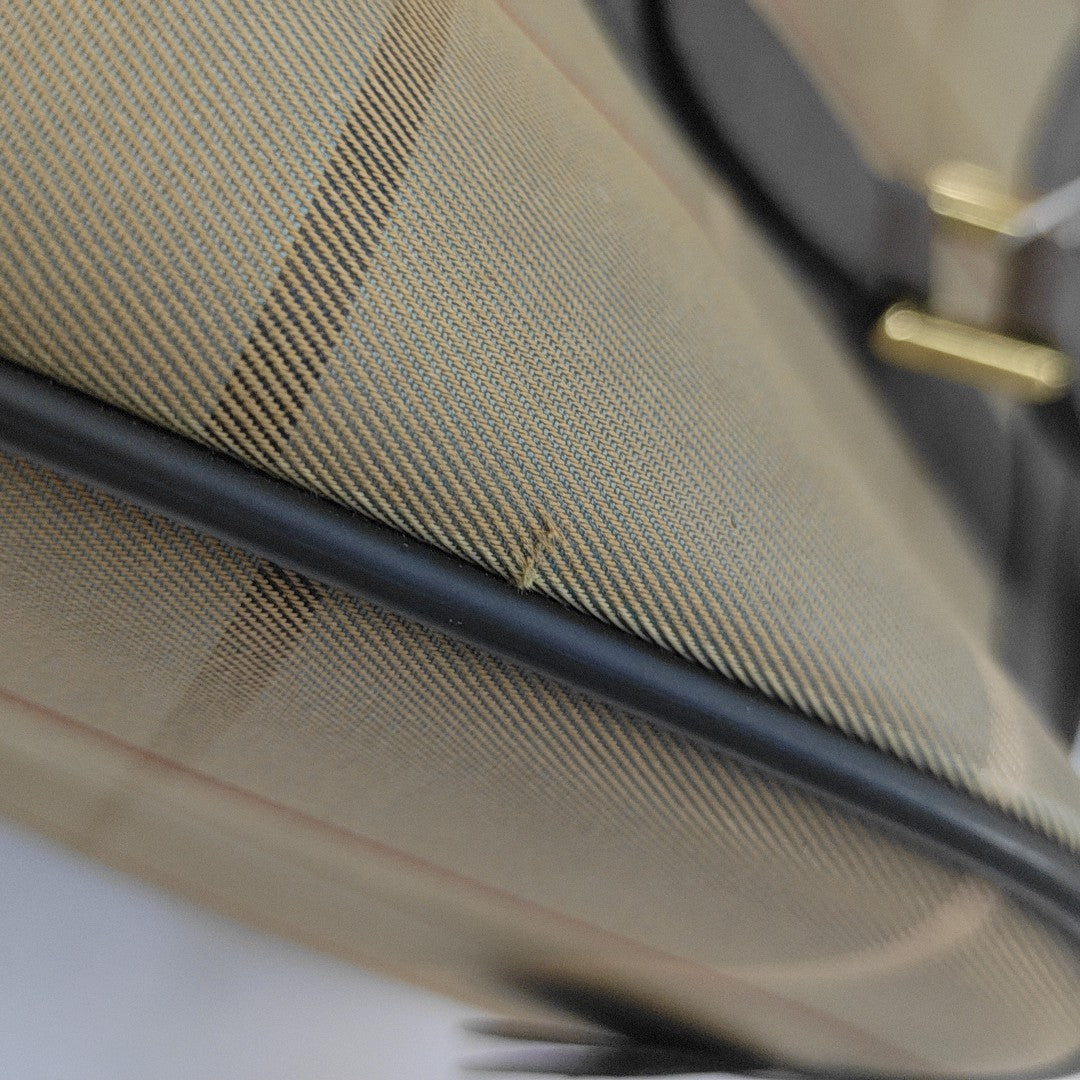 Canvas Top Handle Bag Brown