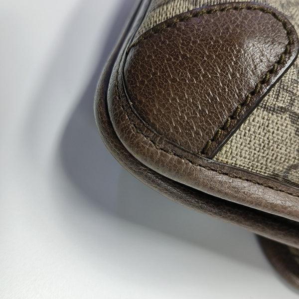 Neo Vintage Small Monogram Coated Canvas Beige