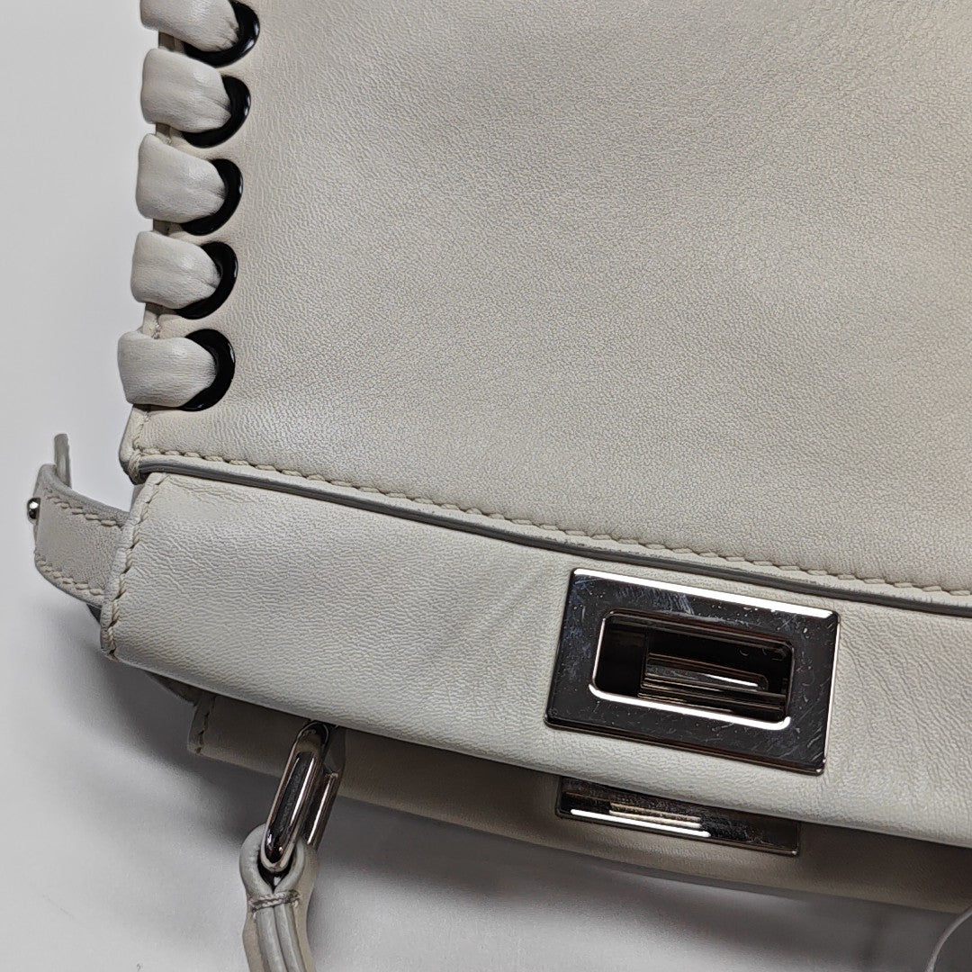 Peekaboo Mini Calfskin White