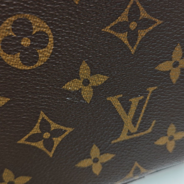 ALL IN BB Monogram Coated Canvas Brown