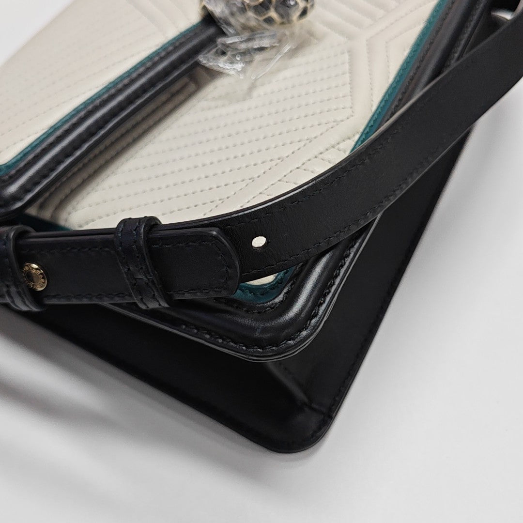 SERPENTI FOREVER Small Quilted Calfskin White