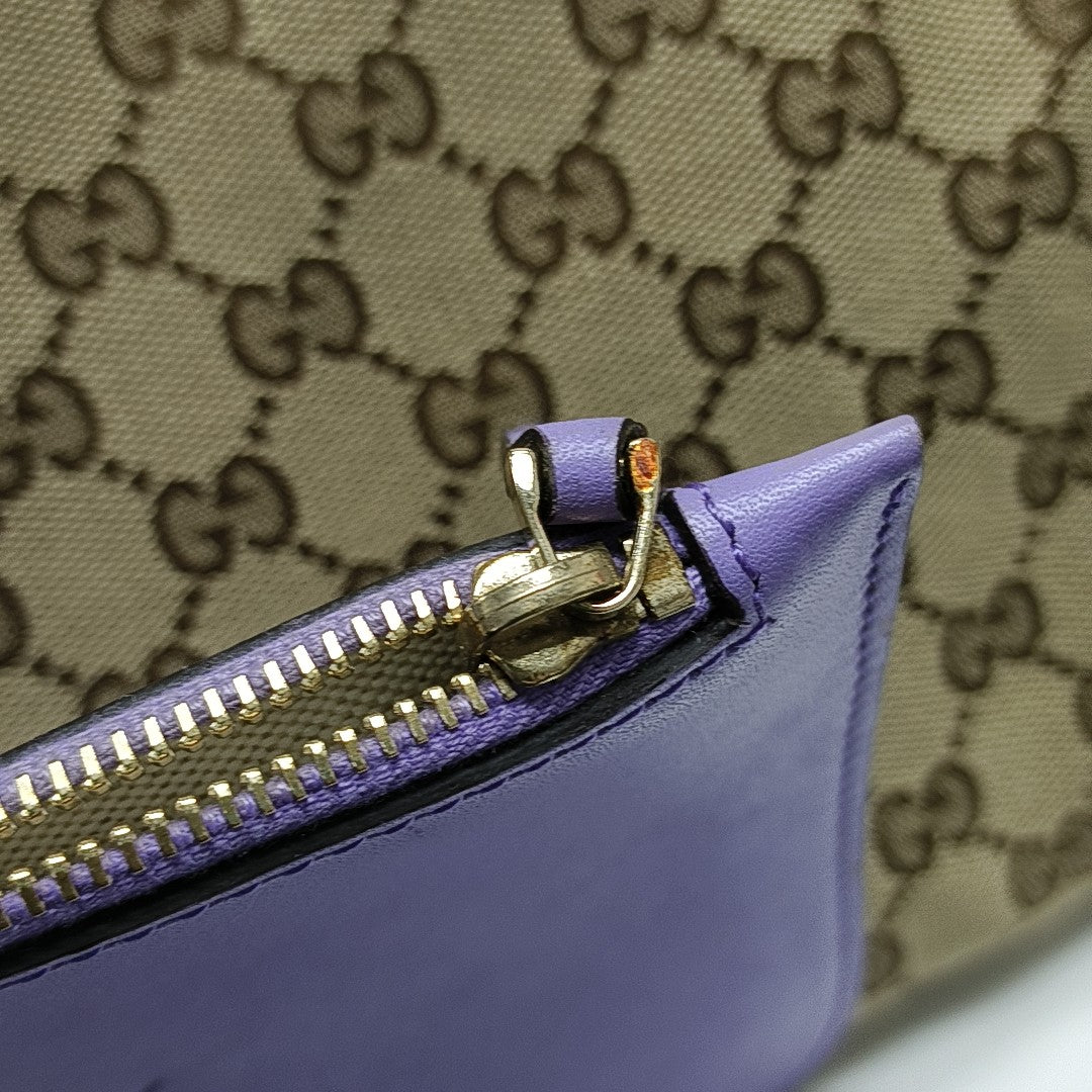 Monogram Canvas Tote Bag Brown