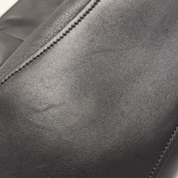 Calfskin Top Handle Bag Black