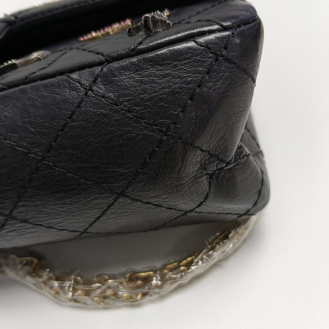 2.55 225 Quilted Calfskin Black