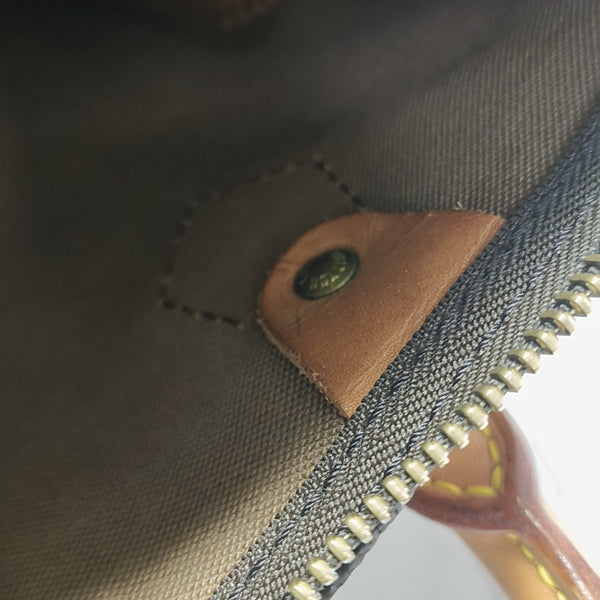 SPEEDY 25 Monogram Coated Canvas Brown