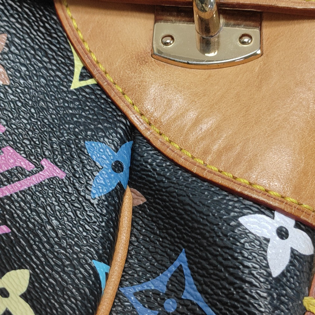 LV × TM GRETA Monogram Coated Canvas Black