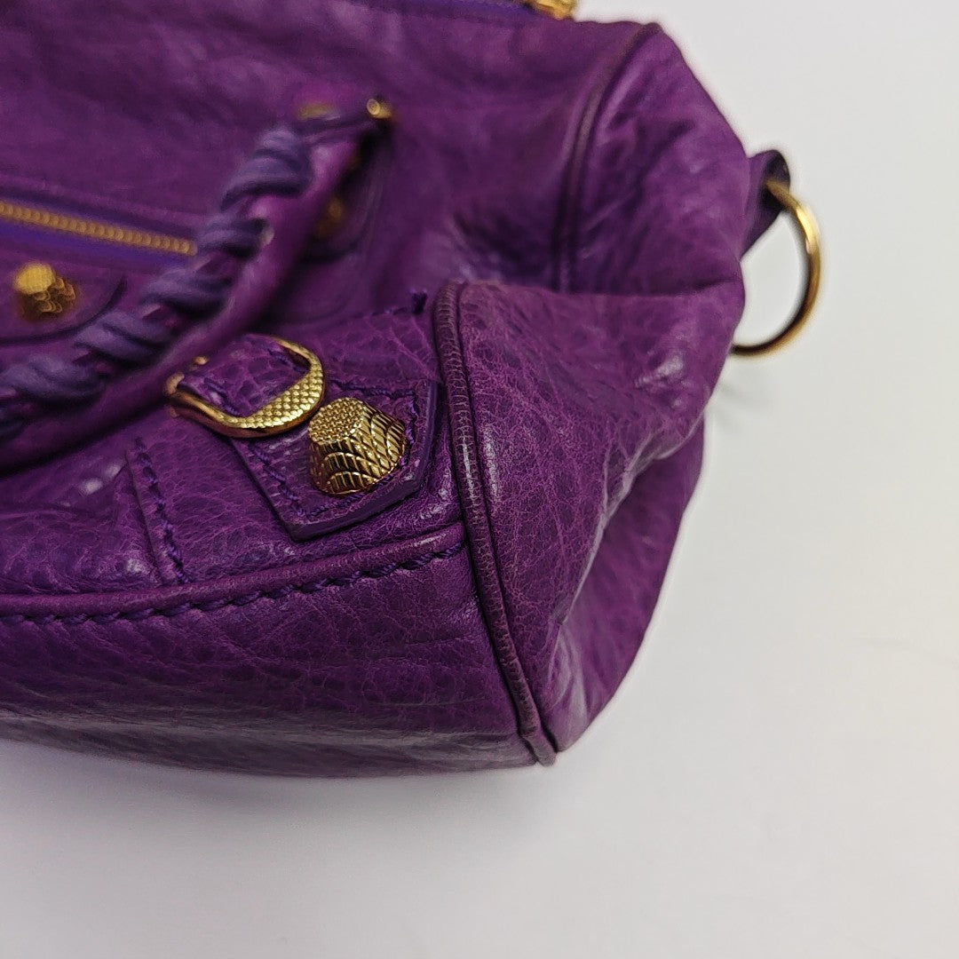 Classic City Mini Lambskin Purple