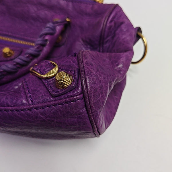 Classic City Mini Lambskin Purple