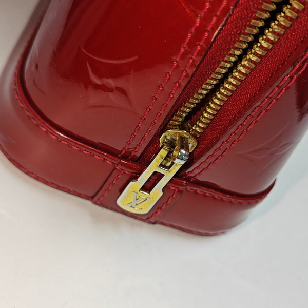 ALMA BB Monogram Patent Leather Red