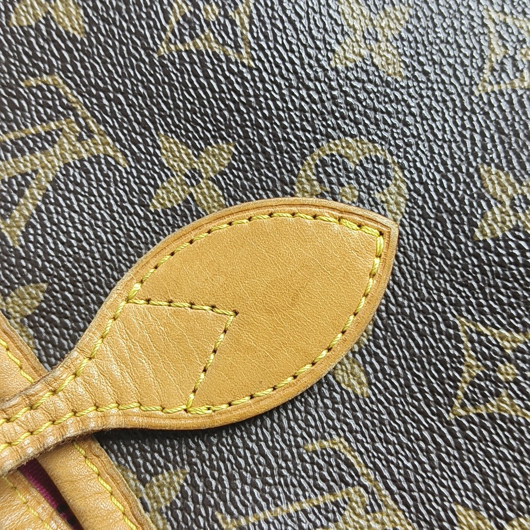 NEVERFULL MM Monogram Coated Canvas Brown