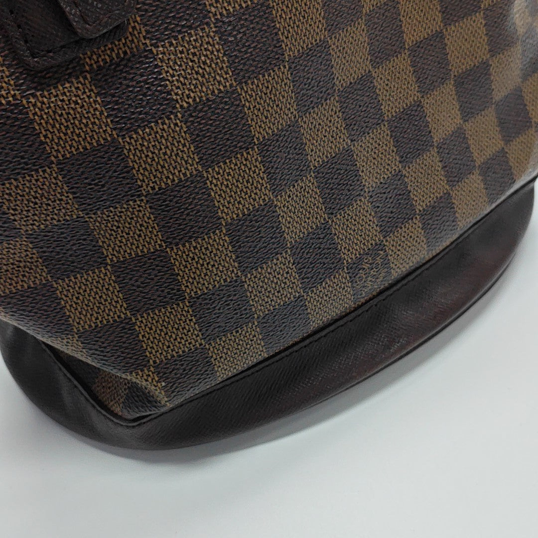 BUCKET PM Damier Ebene Coated Canvas Brown