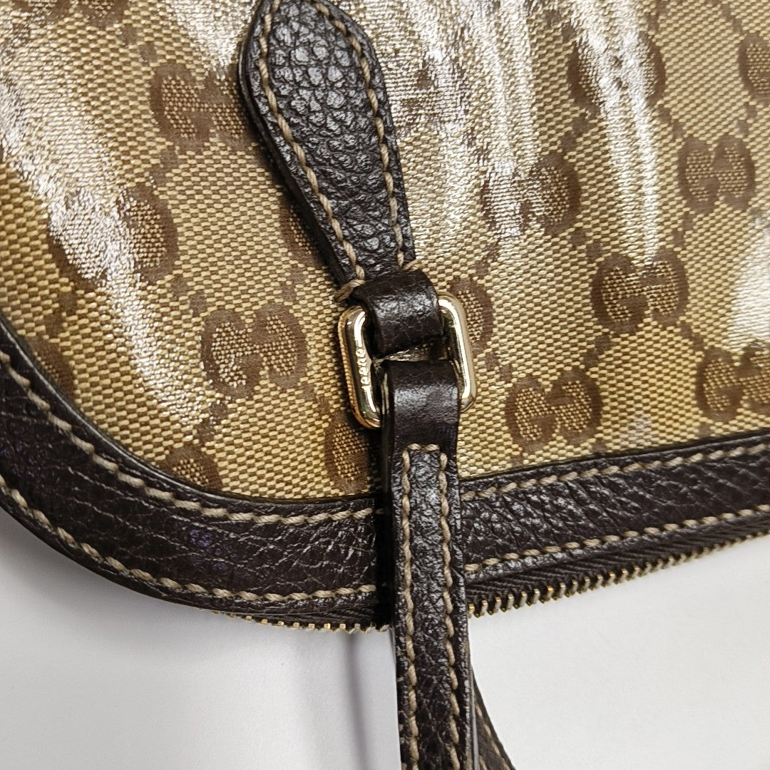 Dome Monogram Coated Canvas Brown