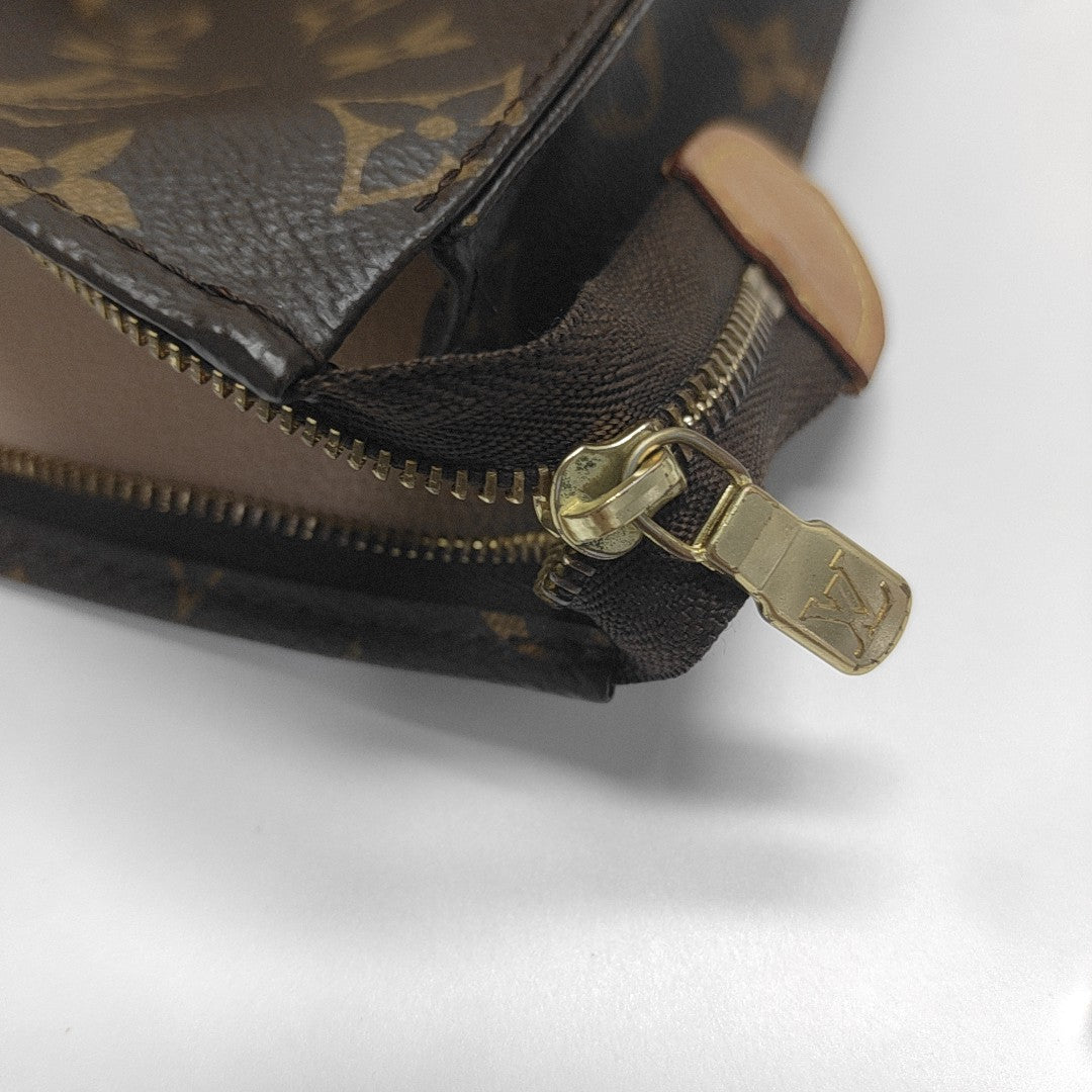 TOILET POCKET 26 Monogram Coated Canvas Brown