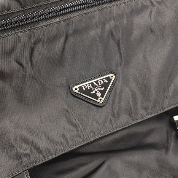 Nylon Shoulder Bag Black