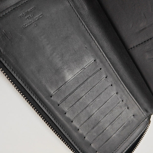 ZIPPY Damier Graphite Calfskin Black Wallet