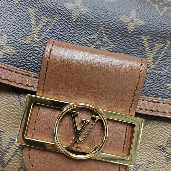 DAUPHINE Mini Monogram Coated Canvas Brown